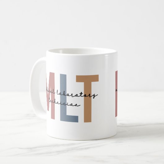 MLT Medizinischer Labortechniker Medizinischer Lab Kaffeetasse (Vorderseite Links)