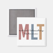 MLT Medizinischer Labortechniker Medizinischer Lab Magnet (Vorderseite/Rückseite)