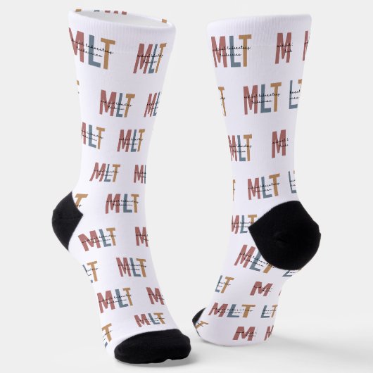 MLT Medizinischer Labortechniker Medizinischer Lab Socken (Gewinkelt)