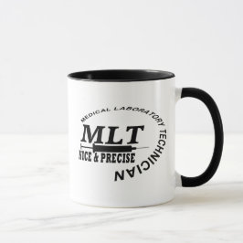 MLT SLOGAN NICE UND PRÄZISE MEDICAL LABRADOR TECH TASSE