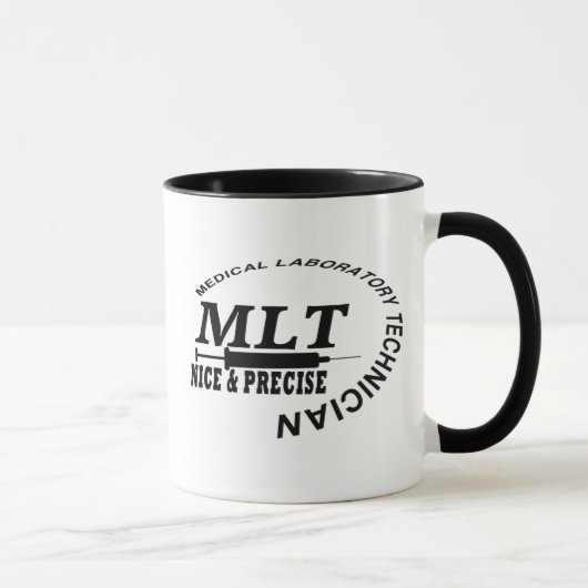 MLT SLOGAN NICE UND PRÄZISE MEDICAL LABRADOR TECH TASSE (Rechts)