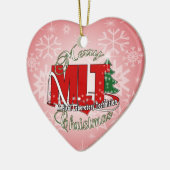 MLT WEIHNACHTSmedizinisches LABORTechnologie Keramik Ornament (Links)