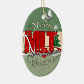 MLT WEIHNACHTSmedizinisches LABORTechnologie Keramikornament (Rechts)