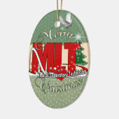 MLT WEIHNACHTSmedizinisches LABORTechnologie Keramikornament (Links)