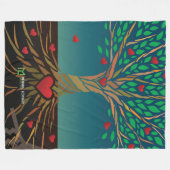MLTS Compassion Tree Fleece Blanket groß (Vorderseite (Horizontal))