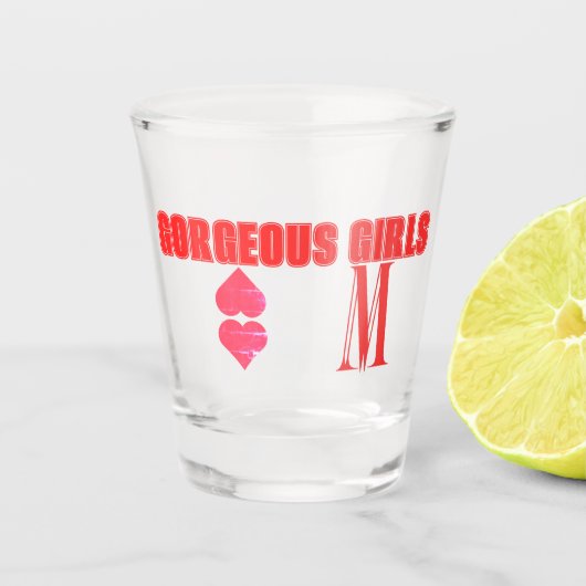 MM Frauen Schnapsglas (Vorderseite)