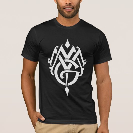 MM Initial-Monogramm-Hemd für Männer und Frauen T-Shirt (Vorderseite)