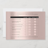 MM Model Feedback Form Makeup Rose Lehrer Lux Einladung (Rückseite)