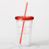 MM Women's Acrylic Tumbler Acryltrinkbecher (Rückseite)