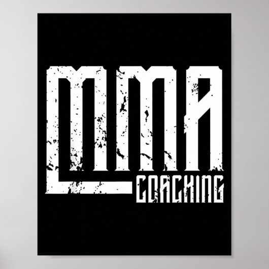 MMA-Coach Trainer Lehrer Poster (Vorne)