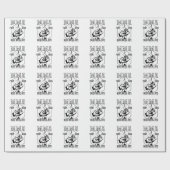 MMA "Fight Hard" Kämpfer Geschenkpapier (Flach)