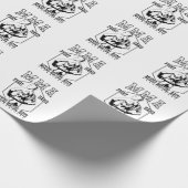 MMA "Fight Hard" Kämpfer Geschenkpapier (Ecke)