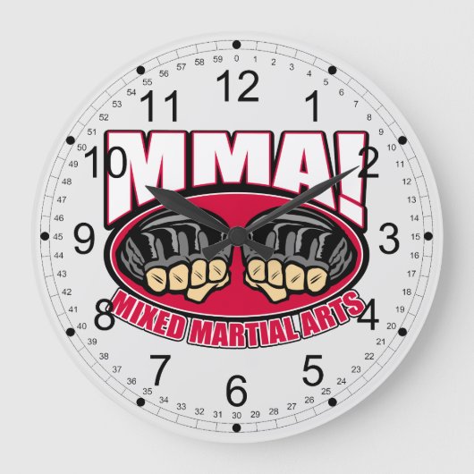 MMA GROßE WANDUHR (Vorderseite)