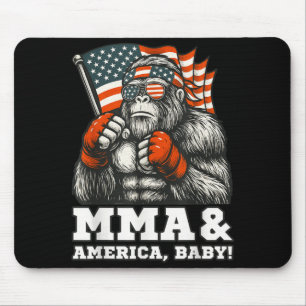 MMA-Kämpfer Bigfoot USA patriotische amerikanische Mousepad