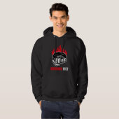 MMA-Kämpfer Brennende Faust Hoodie (Vorne ganz)
