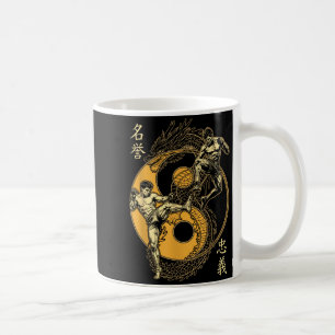 MMA-Kämpfer Drache Yin Yang Knie Kick Mixed Kaffeetasse