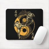 MMA-Kämpfer Drache Yin Yang Knie Kick Mixed Mousepad (Mit Mouse)