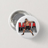 MMA Mixed Martial Arts Fighter Button Pin (Vorne & Hinten)