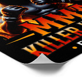 MMA-Mixed-Martial-Arts-Kämpfer-Training-Kampf Poster (Ecke)