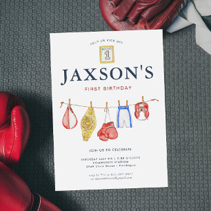 MMA Muay Thai Kickboxen   1. Geburtstag Einladung