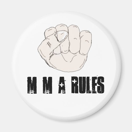 MMA-Regeln Magnet (Vorne)