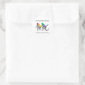 MMC-Aufkleber - weiß Runder Aufkleber (Tasche)
