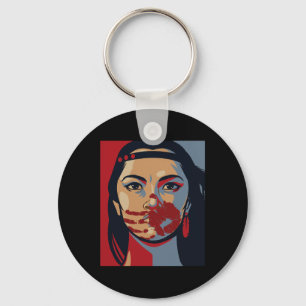 Mmiw Awareness Indigene Frau Art Stolen Schwester Schlüsselanhänger