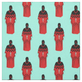 MMIW Kwe mit rotem Handmuster Türkisch Stoff (Muster)