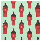 MMIW Kwe Red Hand Muster Light Green Stoff (Muster)