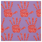 MMIW Red Hand Jewelen Muster Blassblass Lila Stoff (Muster)