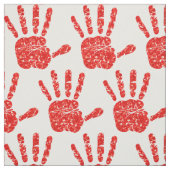 MMIW Red Hand Jewelen Muster Weiße Stoffe (Muster)