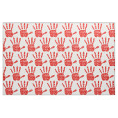 MMIW Red Hand Jewelen Muster Weiße Stoffe (Fat Quarter (45,7 x 55,9 cm))