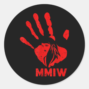 Mmiw Vermisste ermordete indigene Frauen Schwester Runder Aufkleber