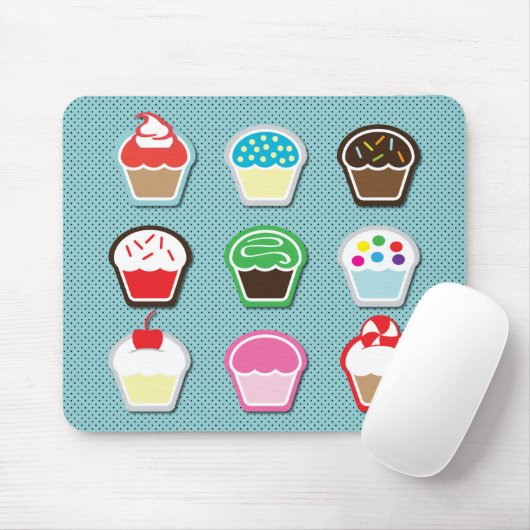 Mmm, Cupcakes! Mousepad (Mit Mouse)