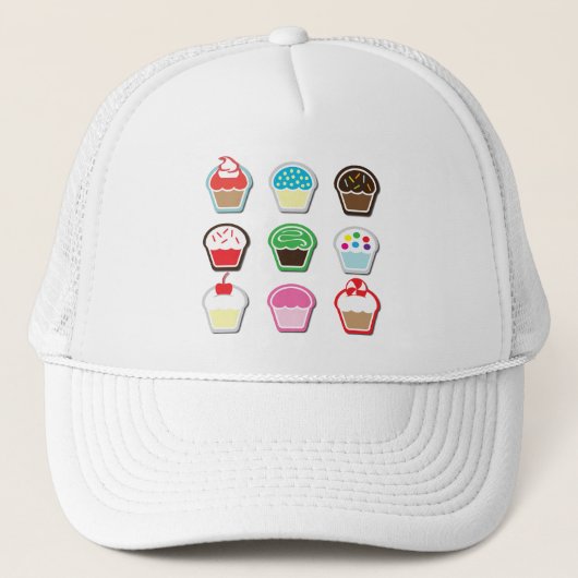 Mmm, Cupcakes! Truckerkappe (Vorderseite)