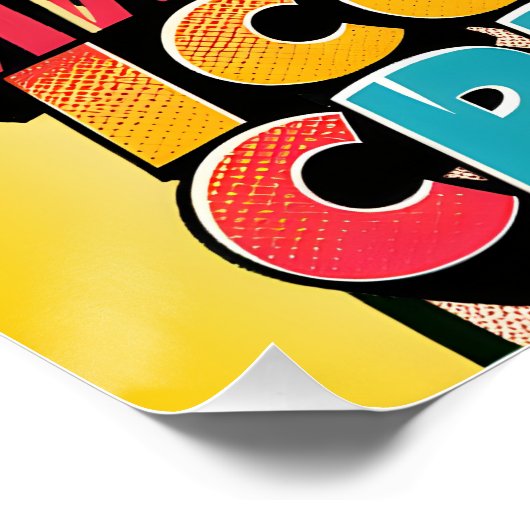 'Mmm...ice cream !' Poster (Ecke)