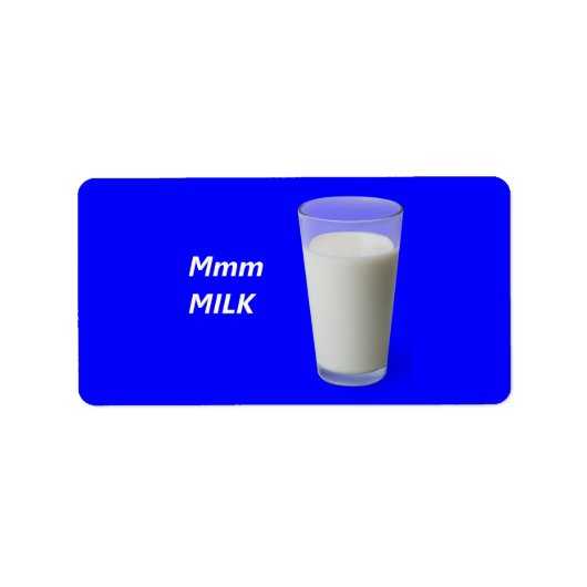 Mmm MILCH Adressaufkleber (Vorne)