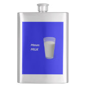 Mmm MILCH Flachmann (Vorderseite)