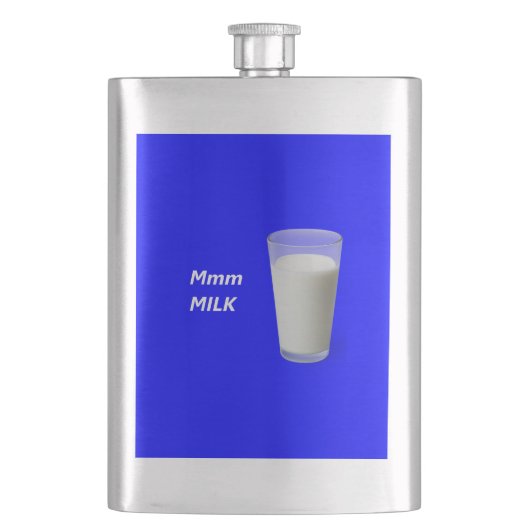 Mmm MILCH Flachmann (Vorderseite)