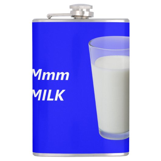 Mmm MILCH Flachmann (Vorderseite)