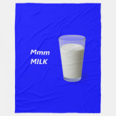 Mmm MILCH Fleecedecke (Vorderseite)