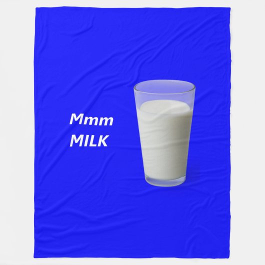 Mmm MILCH Fleecedecke (Vorderseite)