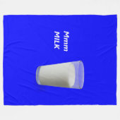 Mmm MILCH Fleecedecke (Vorderseite (Horizontal))
