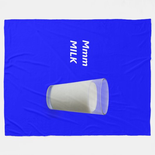 Mmm MILCH Fleecedecke (Vorderseite (Horizontal))