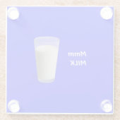 Mmm MILCH Glasuntersetzer (Rückseite)