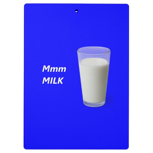 Mmm MILCH Klemmbrett (Rückseite)