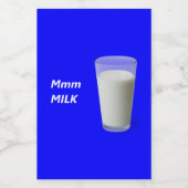 Mmm MILCH Lebensmitteletikett (Einzelnes Label)
