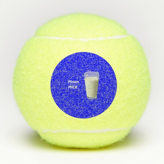 Mmm MILCH Tennisbälle (Vorderseite)