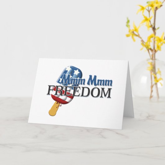 Mmm Mmm Freiheit Karte (Gelbe Blume)