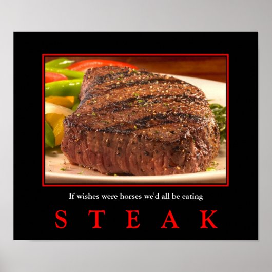MMM... STEAK! Nachhaltig für Portfolio und klein Poster (Vorne)